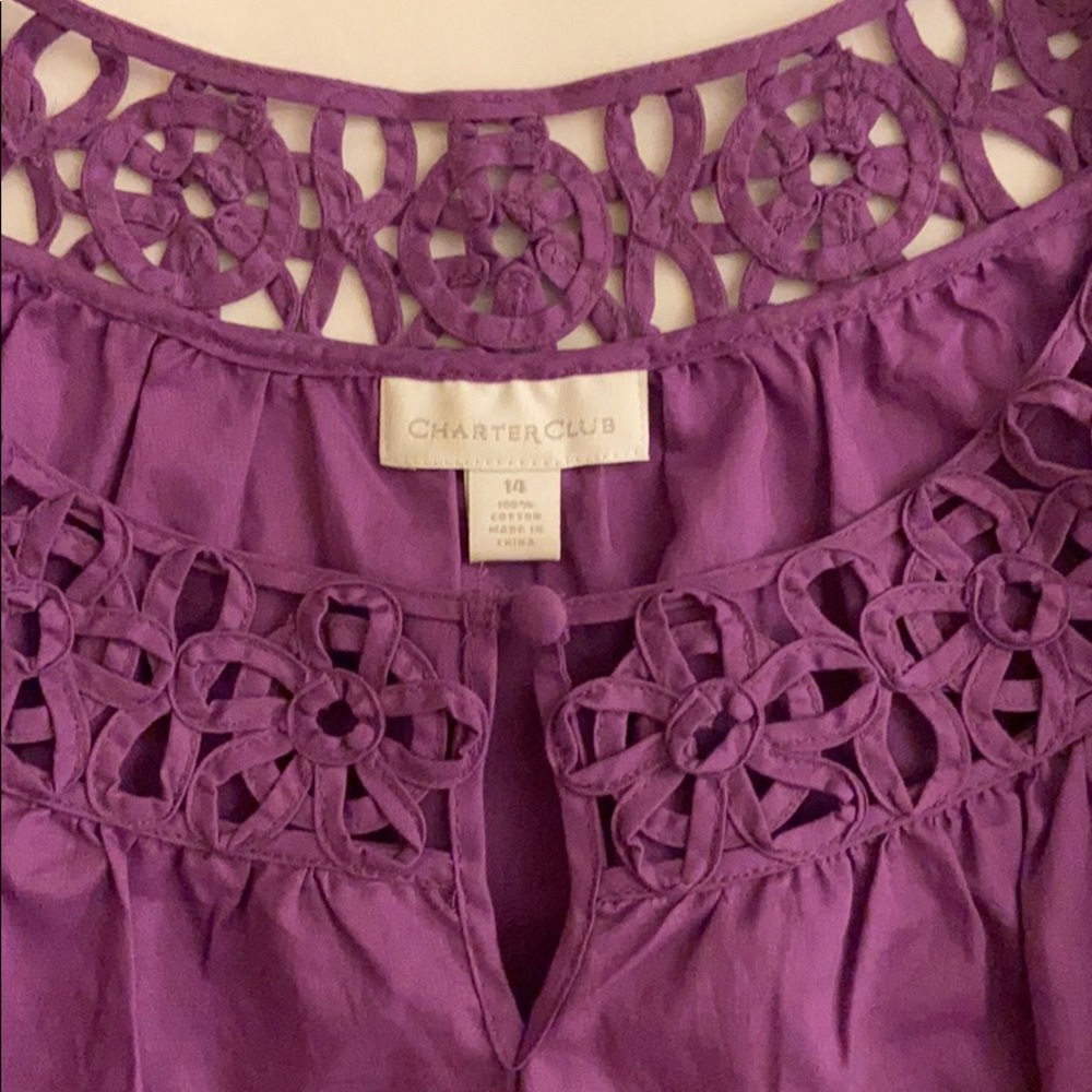✨Reduced Further NWOT CHARTER CLUB blouse or top - Plus Sized - Picture 2 of 4